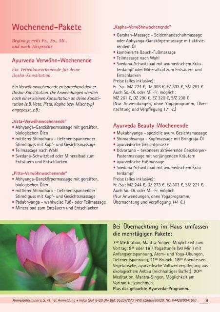 »Ayurveda & Yoga Wellness«