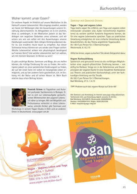 »Yoga Vidya Journal« 29/2014