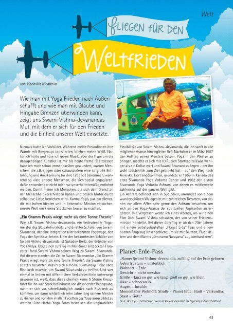 »Yoga Vidya Journal« 29/2014