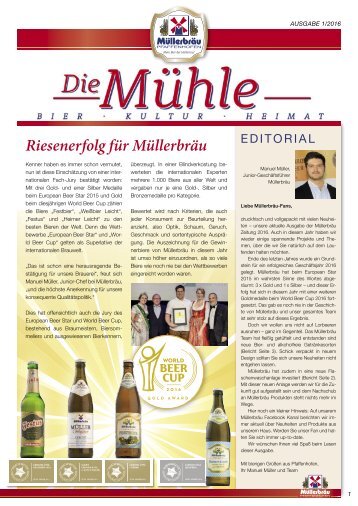 Müllerbräu Zeitschrift 1_2016