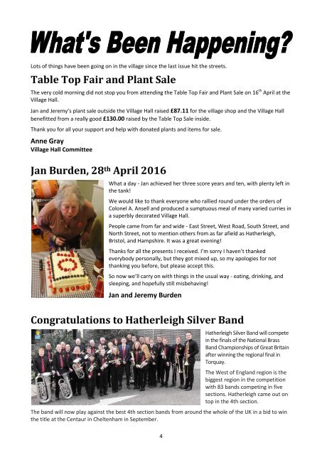 Sheepwash Chronicle Summer 2016 edition