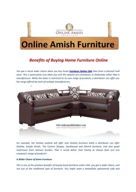 Amish 2024 furniture online