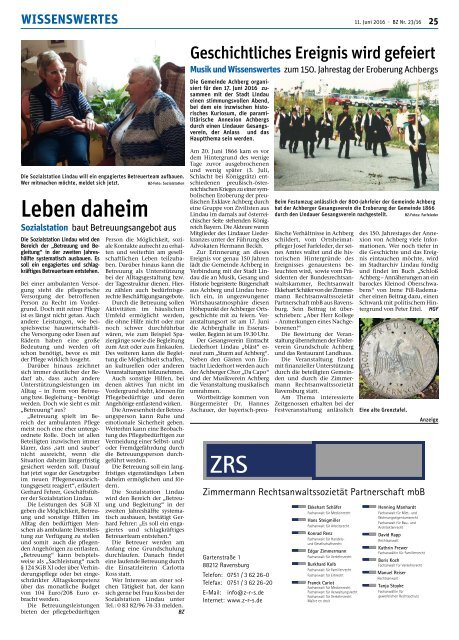 11.06.2016 Lindauer Bürgerzeitung