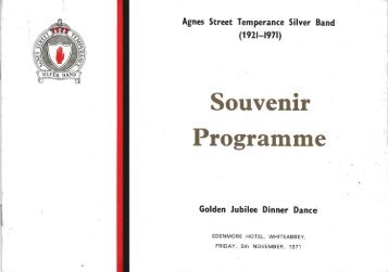 Agnes Street 50th Anniversary Programme