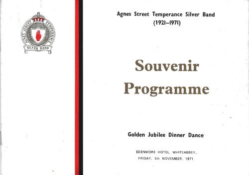 Agnes Street 50th Anniversary Programme