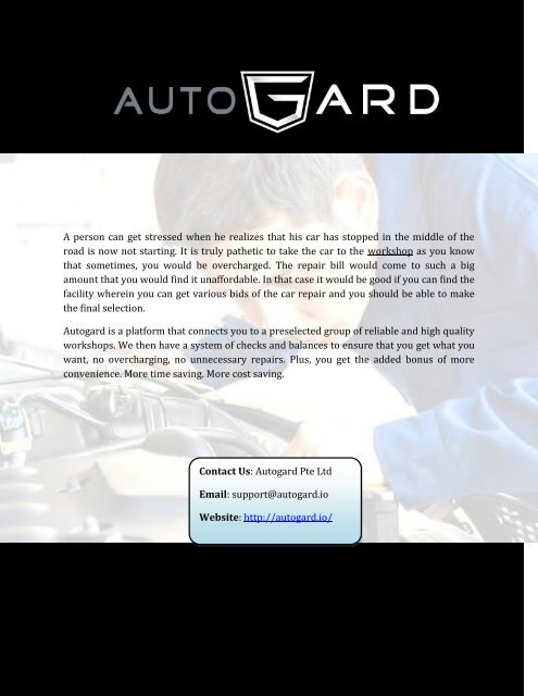 Get Car Servicing Online in Singapore