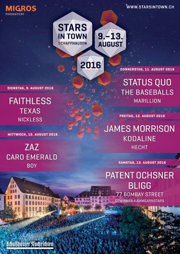 Stars in Town 2016 - Programmheft