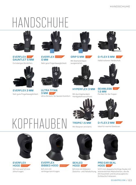 SCUBAPRO Katalog 2016