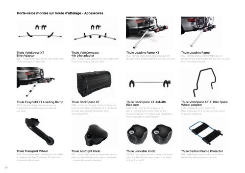 Thule Guide des produits – Accessoires et barres de toit