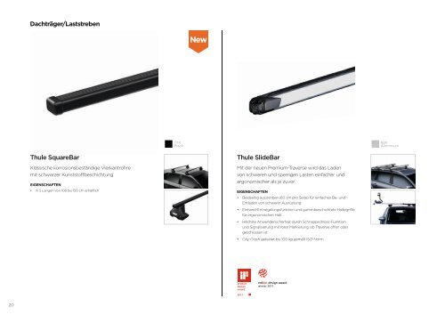 Thule Produktkatalog – Träger und Gepäckträger