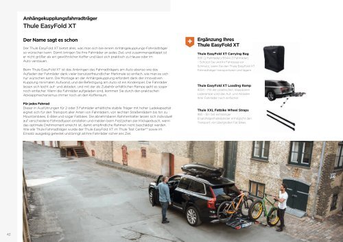 Thule Produktkatalog – Träger und Gepäckträger