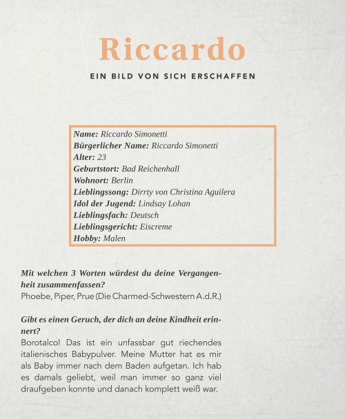 VANGARDIST Magazine | Issue 60 | The Nostalgia Issue - Riccardo Simonetti
