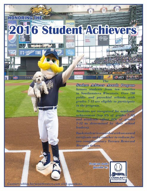 2016 Student Achievers