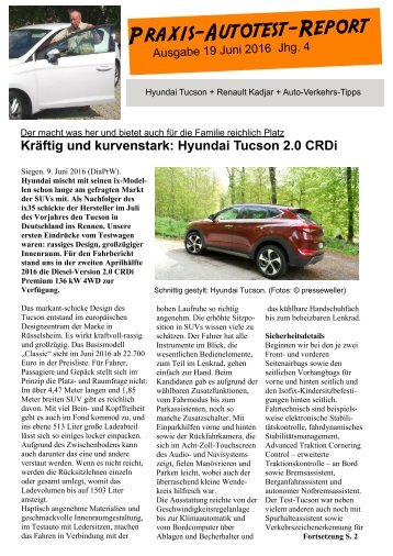 Starkes Hyundai-SUV: Praxis-Autotest-Report