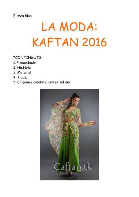 Kaftan 2016