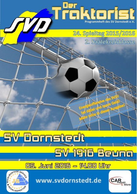 "Der Traktorist" - 24. Spieltag 2015/2016 - SV Dornstedt vs. SV 1916 Beuna