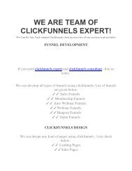 WE ARE TEAM OF CLICKFUNNELS EXPERT!