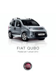 Prijslijst Fiat Qubo