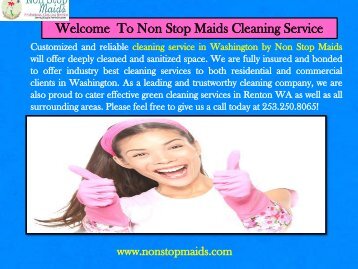 Regular Cleaning Maintenance Renton WA| Non-Stop Maids 