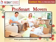 Relocation Service in Virginia|ProSmart Movers 