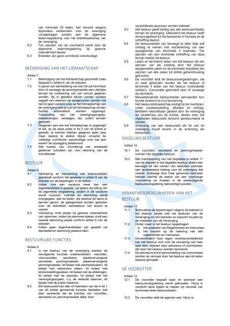 Mundikat Statuten en Reglementen 2023