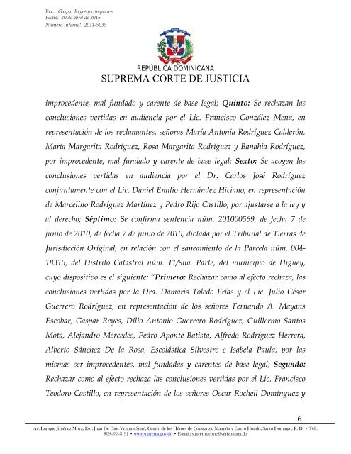 SUPREMA CORTE DE JUSTICIA