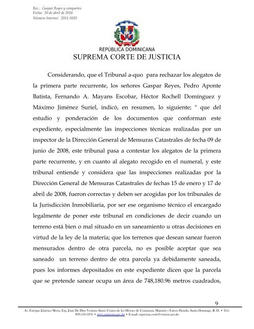 SUPREMA CORTE DE JUSTICIA