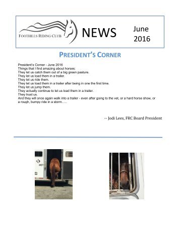 June 2016_FRC_Newsletter