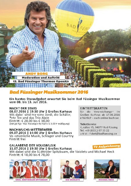 Melodie TV Magazin Juni/Juli 2016