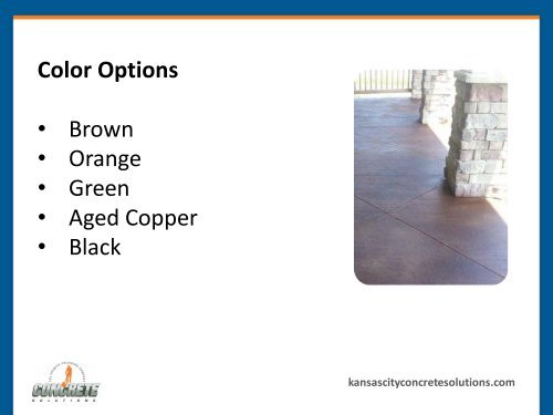 Different Color Options and Patterns for Acid Stained Floors