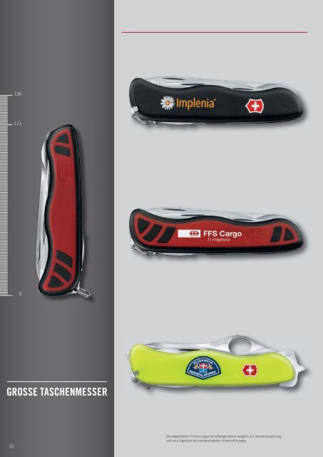 Werbeartikel Victorinox Messerprodukte