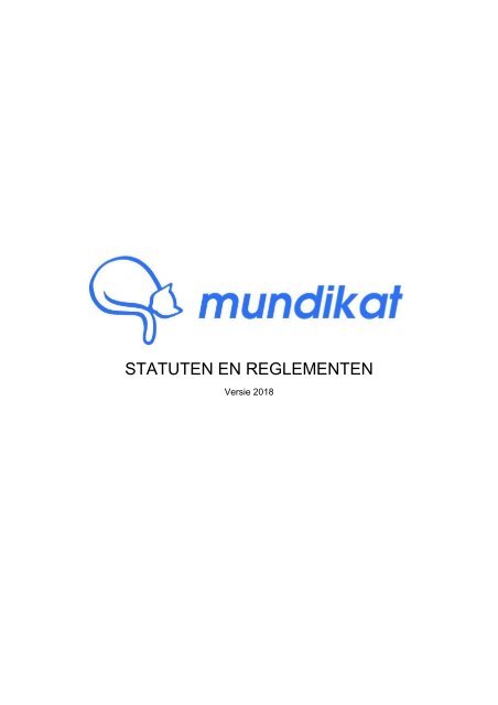 Mundikat SB Reglement 2018