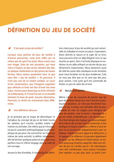 Débuter dans les jeux de société