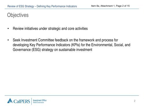 Review of ESG Strategy Defining Key Performance Indicators