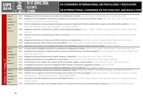 Programa/ Program