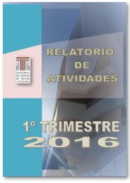 TCE/SC - Relatório de Atividades - 1º Trimestre 2016