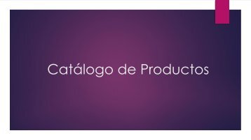 Catálogo de Productos