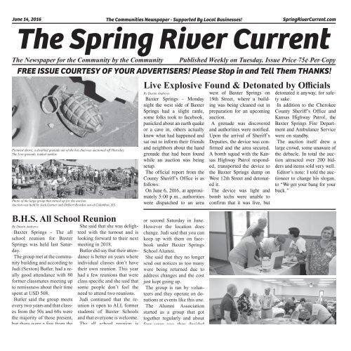 Spring River Current Issue #3, June 14th, 2016