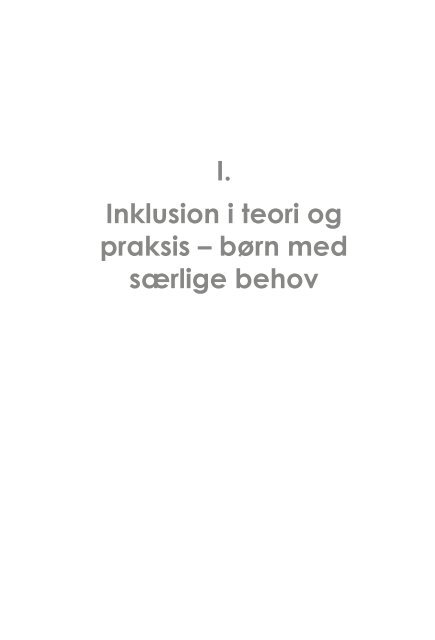 Perspektiver på inklusion