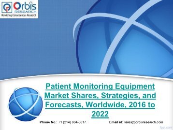 Patient Monitoring Equipment Market