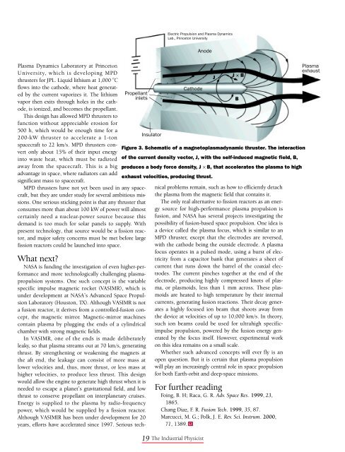 Plasma Propulsion in Space - American Institute of Physics