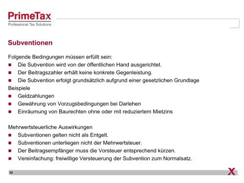 PrimeTax, MwSt. in der Baubranche