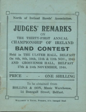 1948 Judges' Remarks NIBA