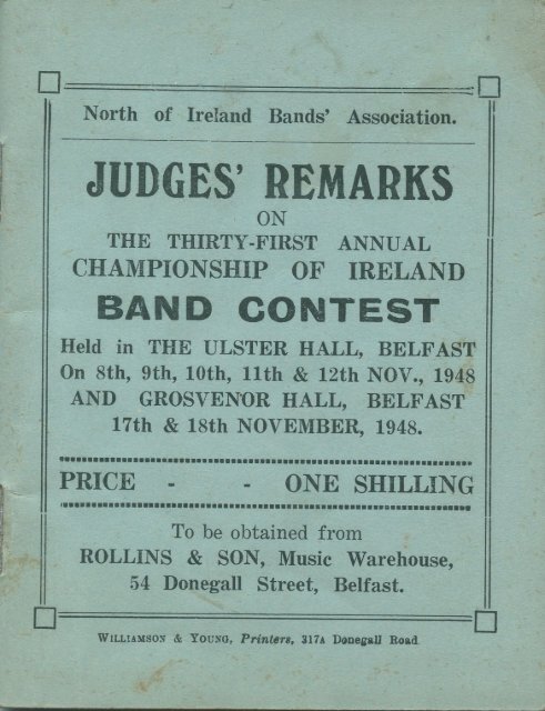 1948 Judges' Remarks NIBA