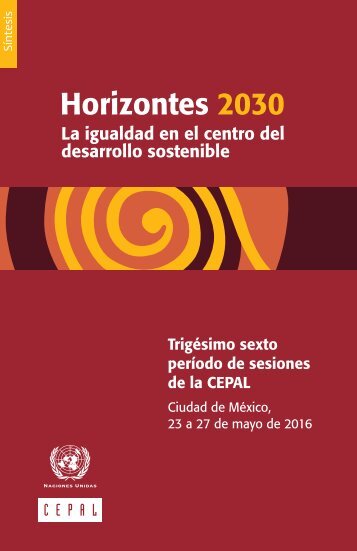 Horizontes 2030: la igualdad en el centro del desarrollo sostenible. Síntesis