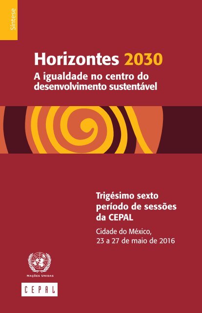 Horizontes 2030: a igualdade no centro do desenvolvimento sustentável. Síntese