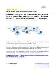 Global AMF Bowling Pin Consumption Market Outlook