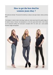 How to get the best deal for womens jeans ebay
