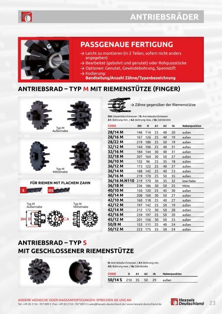 Hessels Deutschland Produktkatalog 2016