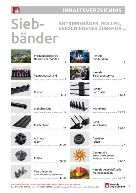 Hessels Deutschland Produktkatalog 2016